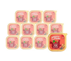 Edgard & Cooper Nassfutter für Hunde, Prachtvolles Huhn & Lachs, Senior, 11 x 150 g