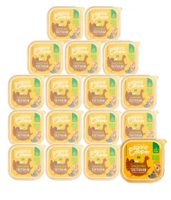 Edgard & Cooper Nassfutter für Hunde, Umwerfender Truthahn Adult, Bio, 17 x 100 g