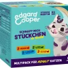 Edgard & Cooper Nassfutter für Katzen Mischpaket Stückchen in Soße Adult, 6 x 8x85 g