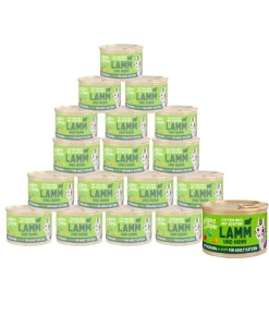 Edgard & Cooper Nassfutter für Katzen Lamm & Freilandhuhn Stückchen in Soße Adult, 18 x 85 g