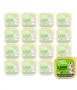 Edgard & Cooper Nassfutter für Katzen Lamm & Freilaufhuhn Paté Adult, 16 x 85 g
