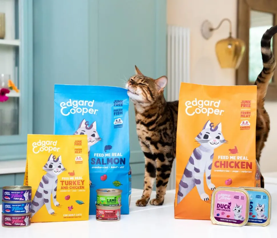 Edgard & Cooper Trockenfutter für Katzen Frischer Freilandtruthahn & Freilandhuhn Adult, 2 kg