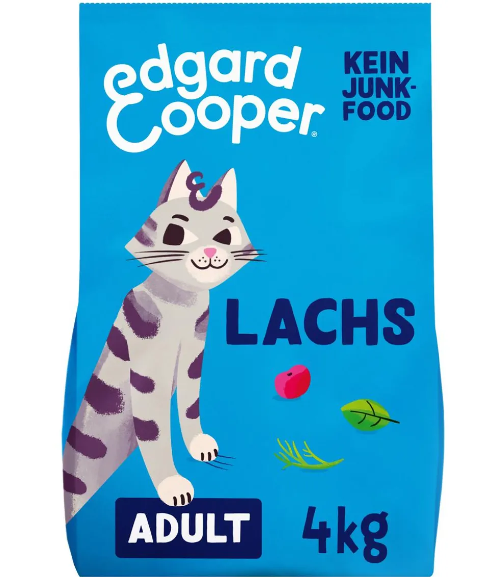 Edgard & Cooper Trockenfutter für Katzen Frischer Atlantik-Lachs Adult