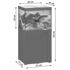 EHEIM Aquarium Kombination VivalineLED 150, ca. B61/H124/T51 cm, 150 l