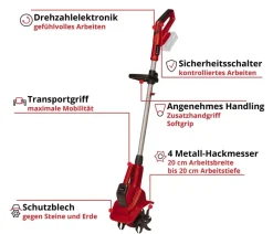 Einhell Akku-Bodenhacke GE-CR 18/20 Li E-Solo