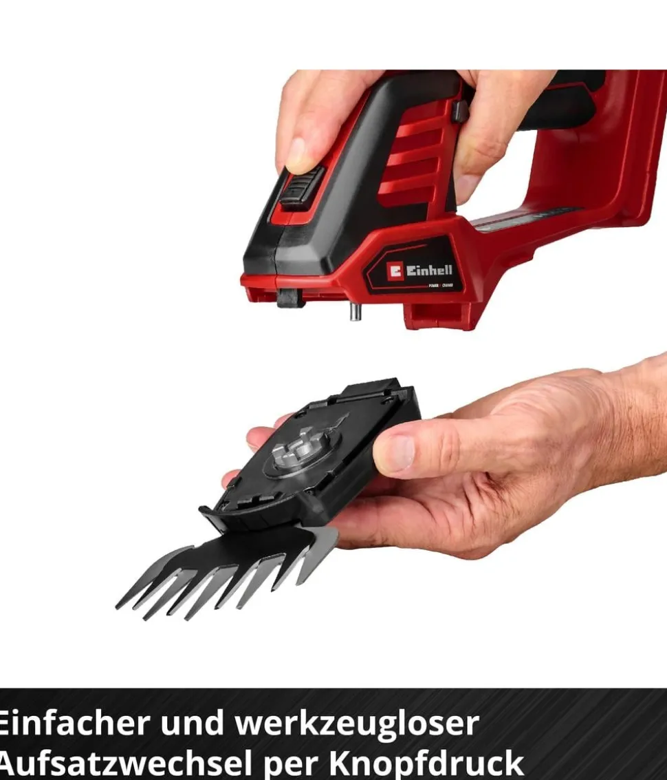 Einhell Akku-Gras- und Strauchschere GE-CG 18/100 Li- 3 in 1-Solo
