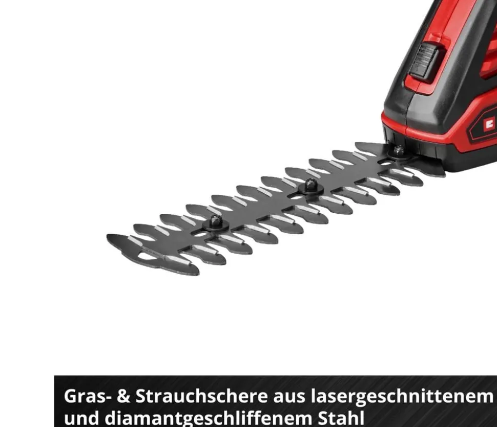 Einhell Akku-Gras- und Strauchschere GE-CG 18/100 Li- 3 in 1-Solo