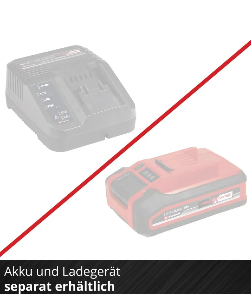 Einhell Akku-Gras- und Strauchschere GE-CG 18/100 Li T-Solo