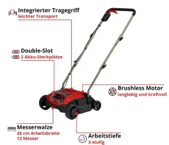 Einhell Akku-Vertikutierer-Lüfter GC-SC 18/28 DS Li-Solo