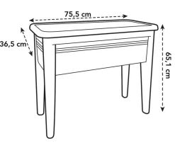 Elho Anzuchttisch XXL, ca. B76/H65/T37 cm