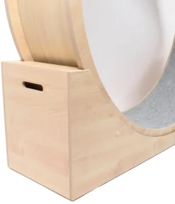 Elmato® Katzenlaufrad Simba XXL, stehend, natur/grau