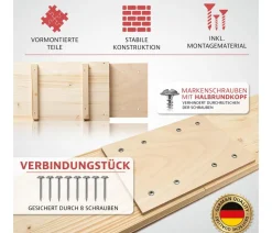 Elmato® Katzentreppe, 100 cm inkl. Verbindungsstück