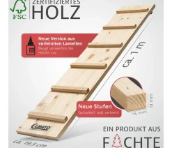 Elmato® Katzentreppe, 4 x 100 cm