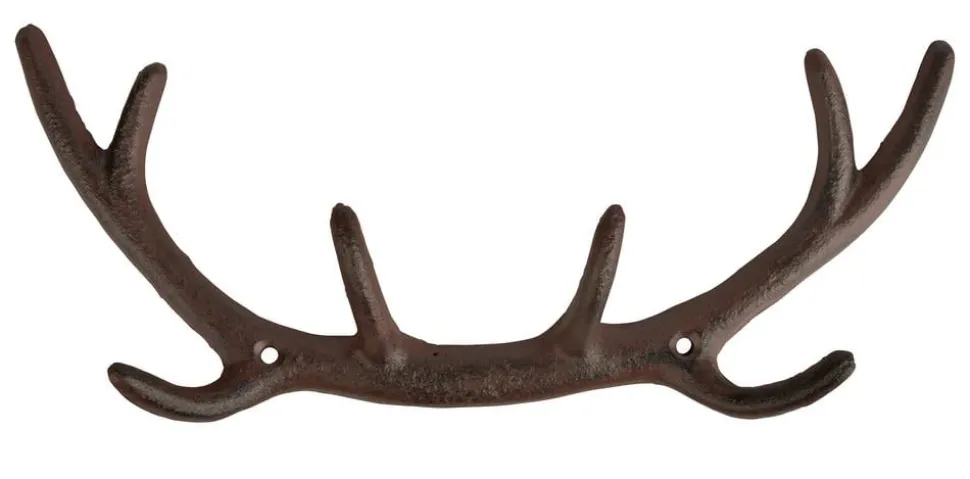 Esschert Design Gusseisen-Wandhaken Geweih