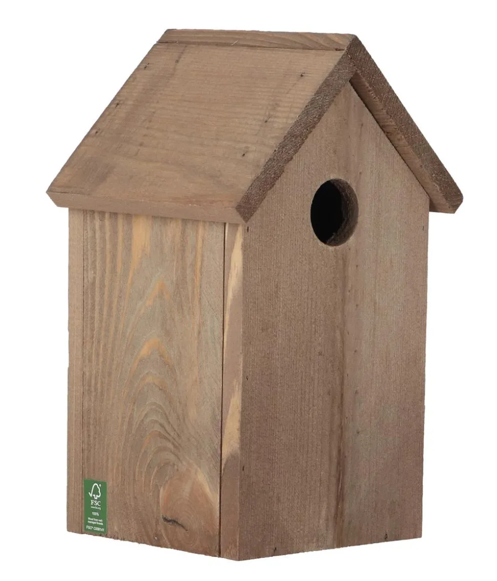 Esschert Design Nistkasten Kohlmeise Pinie, ca. B15/H25/T13,7 cm