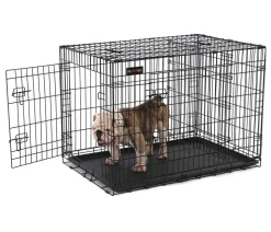 Feandrea Hundekäfig mit Trennwand, ca. B107/H77,5/T70 cm