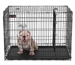Feandrea Hundekäfig mit Trennwand, ca. B107/H77,5/T70 cm