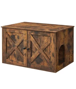 Feandrea Katzenklo-Schrank mit Türen, ca. B80/H49,2/T53 cm