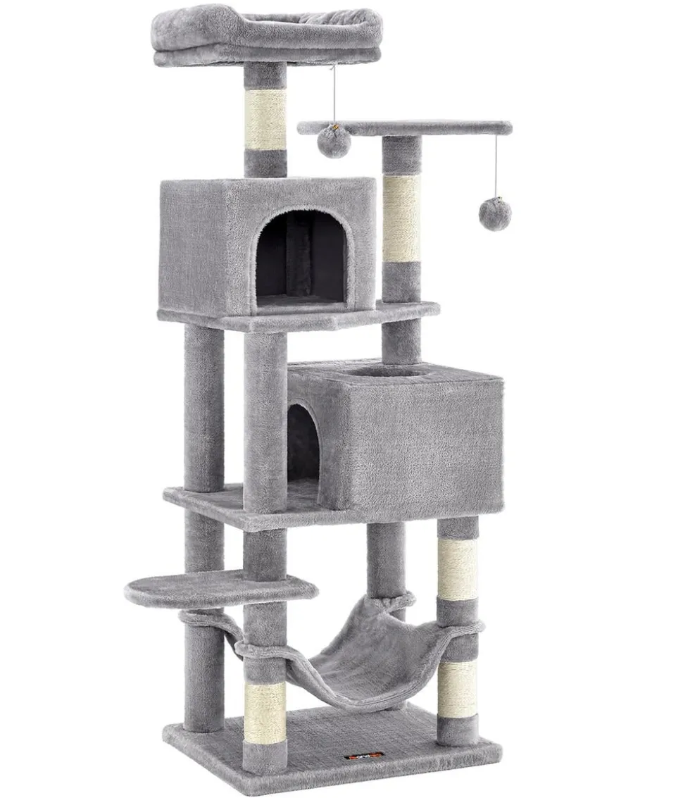 Feandrea Kratzbaum, hellgrau, ca. B49/H155/T40 cm