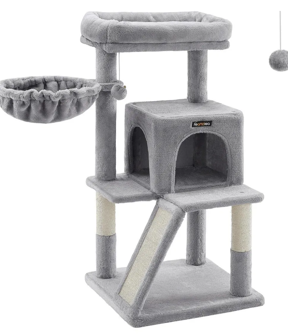 Feandrea Kratzbaum mit Kratzrampe, ca. B45/H96/T48 cm