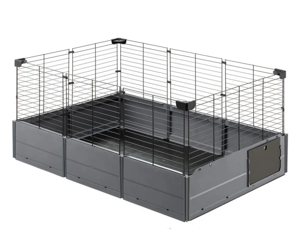 ferplast Nagerheim Multipla Open, schwarz, ca. B107/H50/T72 cm