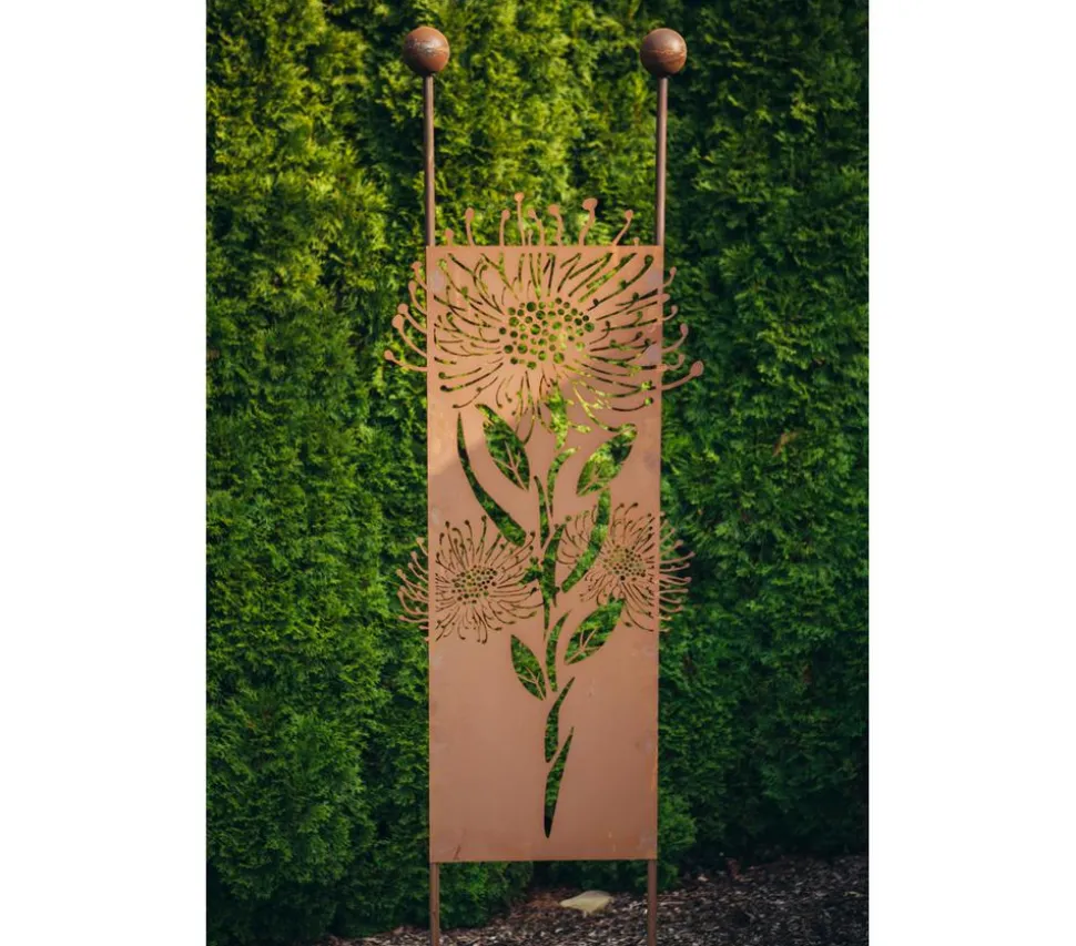 Ferrum Metall-Stecker Pusteblume, 54 x 208 cm, rost