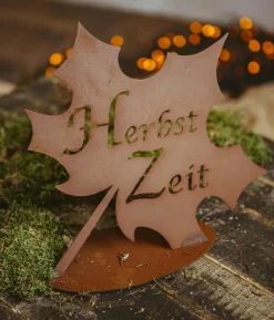 Ferrum Rost-Blatt Herbstzeit, ca. H24 cm