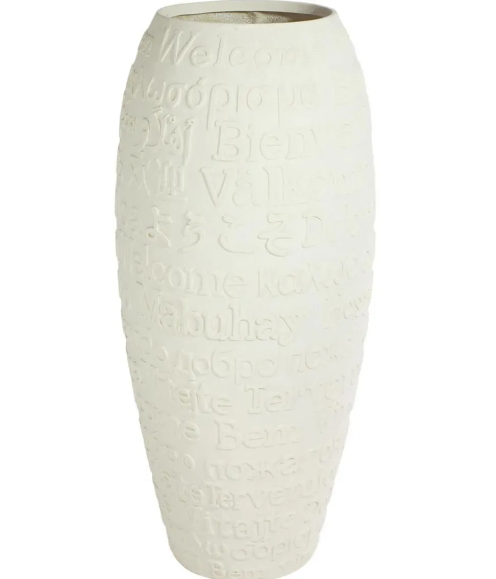 fleur ami Kunststoff-Vase Welcome, bauchig, creme