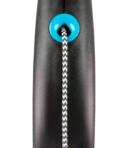 flexi® Hundeleine Seil-Leine Black Design, Medium, 5 m