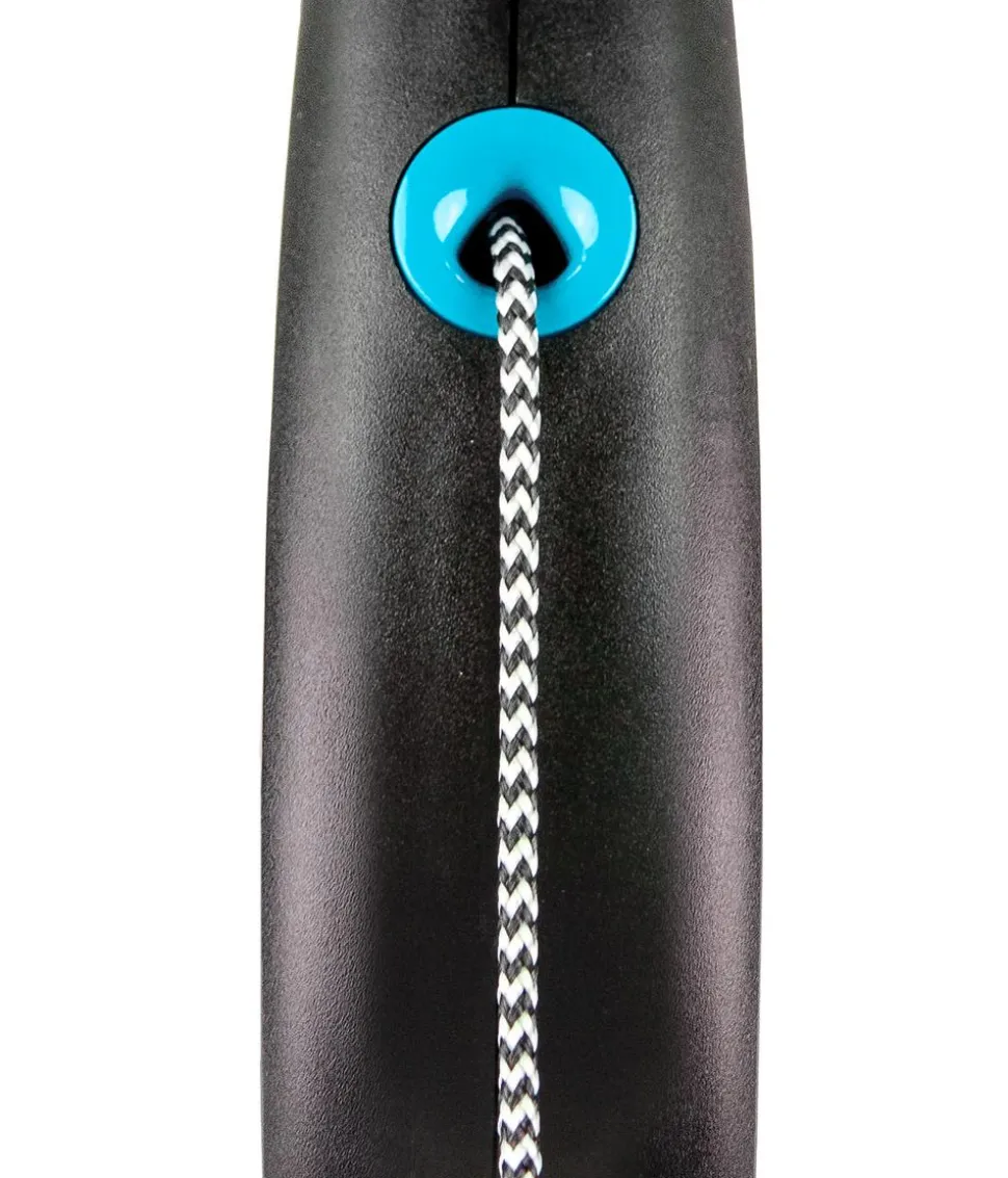 flexi® Hundeleine Seil-Leine Black Design, Medium, 5 m