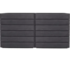 Garantia Kunststoff-Hochbeet Ergo Quadro Wood inkl. Wassersparsystem