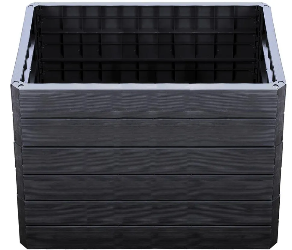 Garantia Kunststoff-Hochbeet Ergo Quadro Wood inkl. Wassersparsystem