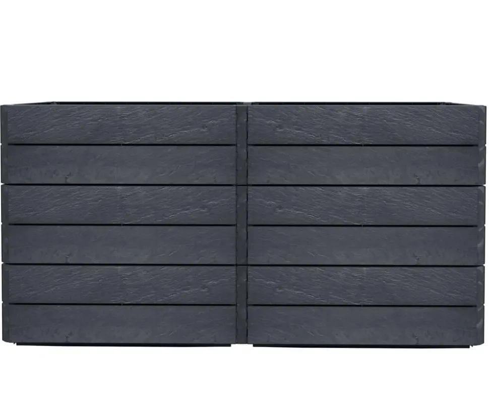 Garantia Kunststoff-Hochbeet Ergo Quadro Stone inkl. Wassersparsystem