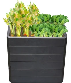 Garantia Kunststoff-Hochbeet Ergo Quadro Stone inkl. Wassersparsystem