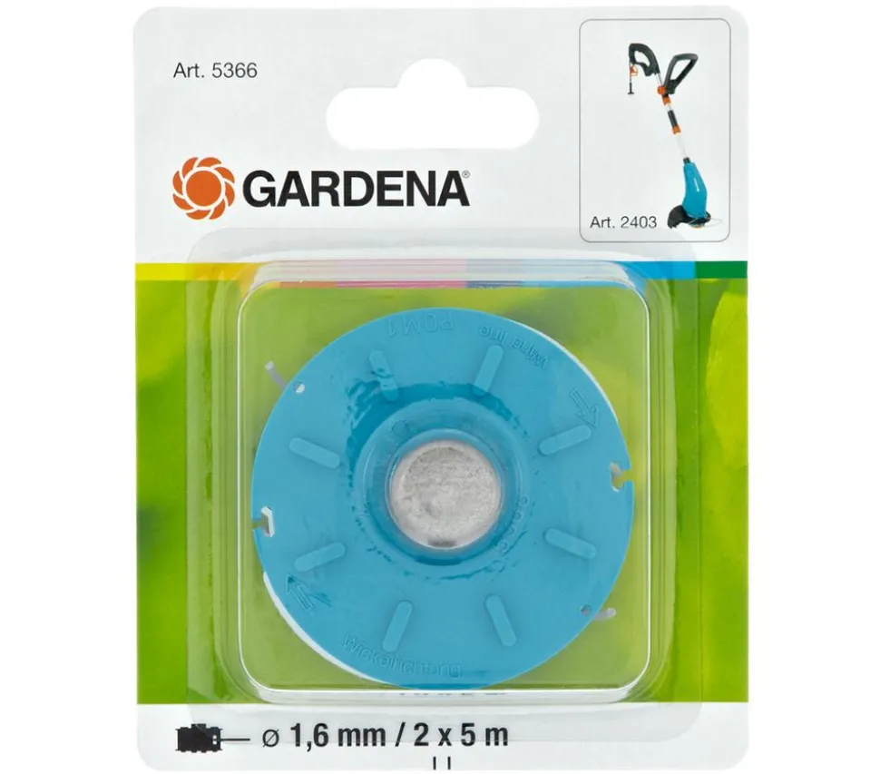GARDENA Ersatzfadenspule für Turbotrimmer 2403, 2 x 5 m