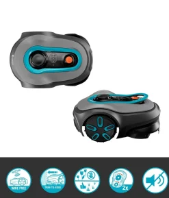 GARDENA kabelloser Mähroboter smart SILENO free 800 m² Set, ca. B43/H63/T26 cm