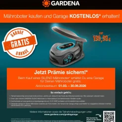 GARDENA Mähroboter SILENO minimo 500 m², ca. B34/H22/T52 cm