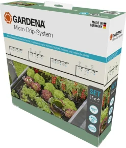 GARDENA Micro-Drip-System Starter-Set für Hochbeete & Beete