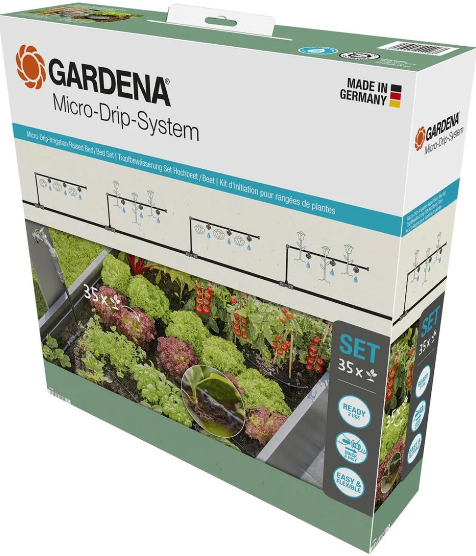 GARDENA Micro-Drip-System Starter-Set für Hochbeete & Beete