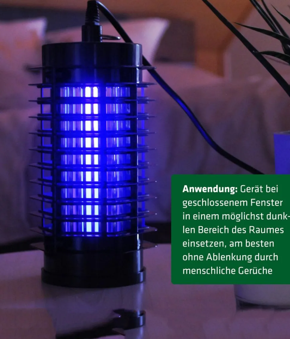 Gardigo UV-LED Indoor Fluginsektenvernichter, ca. B11/H20/T10 cm