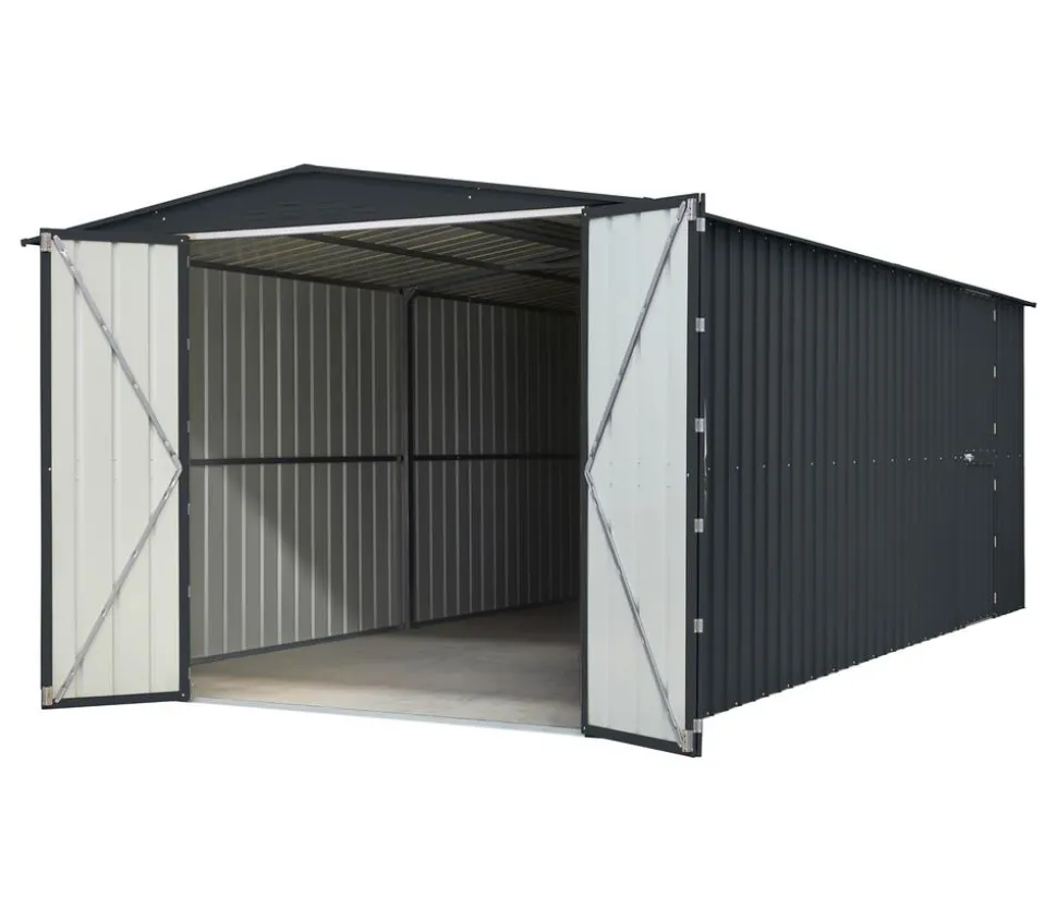 Globel Metallgerätehaus Spacer 1015, ca. B308/H225/T465 cm
