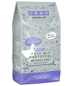 GRAU Trockenfutter für Hunde Adult, Monoprotein 12 kg