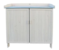 Habau Gartentisch Lino mit Unterschrank, ca. B98/H95/T48 cm