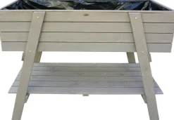 Habau Holz-Hochbeet Alina, hellgrau, ca. B115/H90/T45 cm