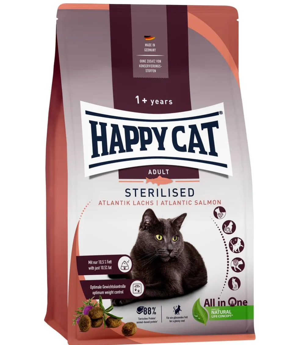 Happy Cat Trockenfutter für Katzen Sterilised Adult