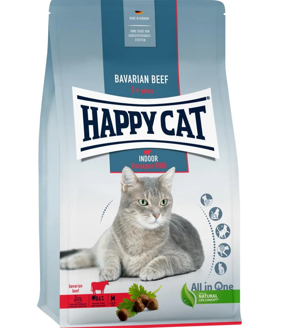 Happy Cat Trockenfutter für Katzen Indoor Adult
