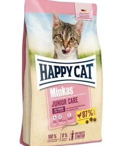 Happy Cat Trockenfutter für Katzen Minkas Junior Care, Geflügel, 10 kg