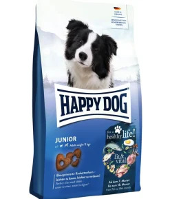 Happy Dog Trockenfutter für Hunde Sensible Junior, Lamm & Reis