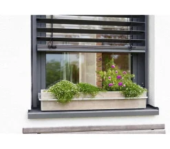Hecht Aluminium-Blumenkastenhalterung Flora, 74-110 x 15,5-19 cm