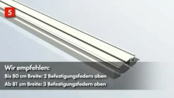 Hecht Fensterbausatz Master Slim, ca. B80/H100 cm